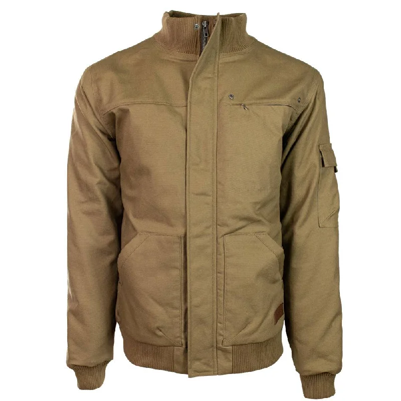 Party Jackets for Men-"Hooey Cargo Jacket"  Tan w/ Aztec Pattern Lining