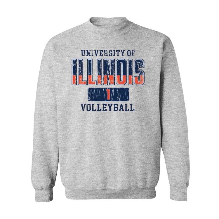 Long Sleeve Thermal Shirts-Sport Grey Varsity Crew - Kennedy Collins #1