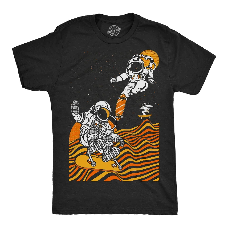 Round Neck T-Shirt for Women-Astro Skate Park Men's T Shirt