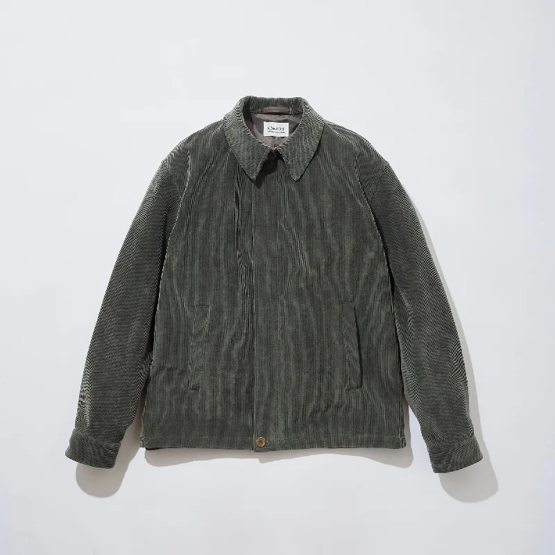 Christmas Jackets for Men-Fanage Corduroy Harrington Jacket