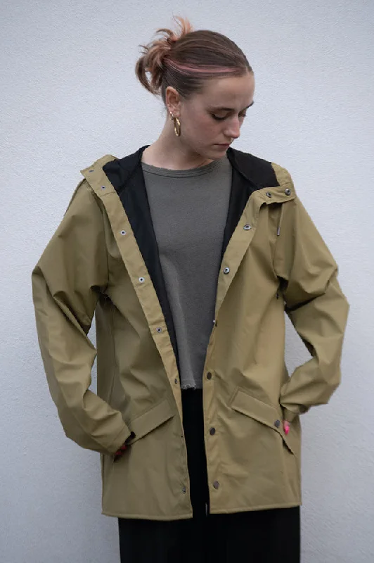 Insulated Jackets for Women-Rains Khaki Jacket