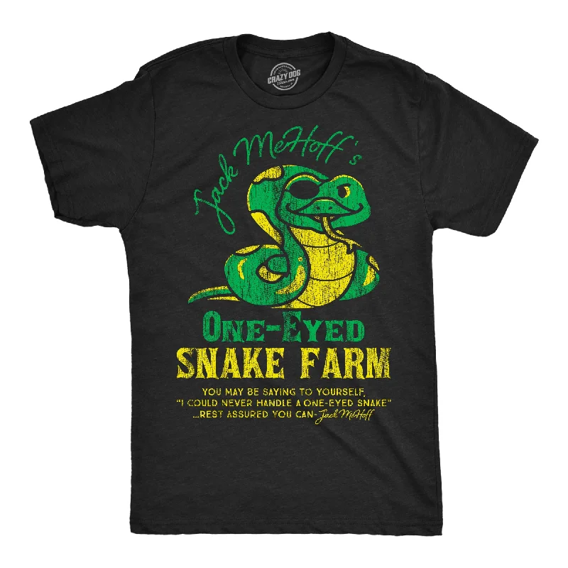 Cartoon T-Shirt for Men-Jack Mehoffs One Eyed Snake Farm Men's T Shirt