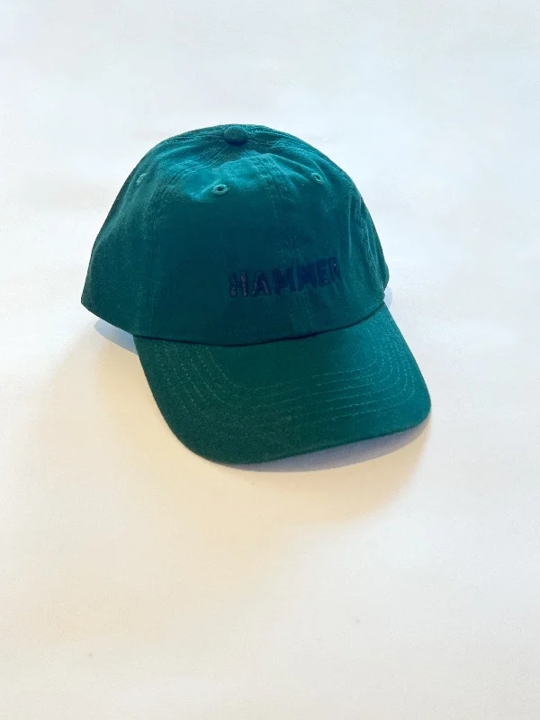 Snapback Hat for Women-Hammer Hat  Forest Green with Black