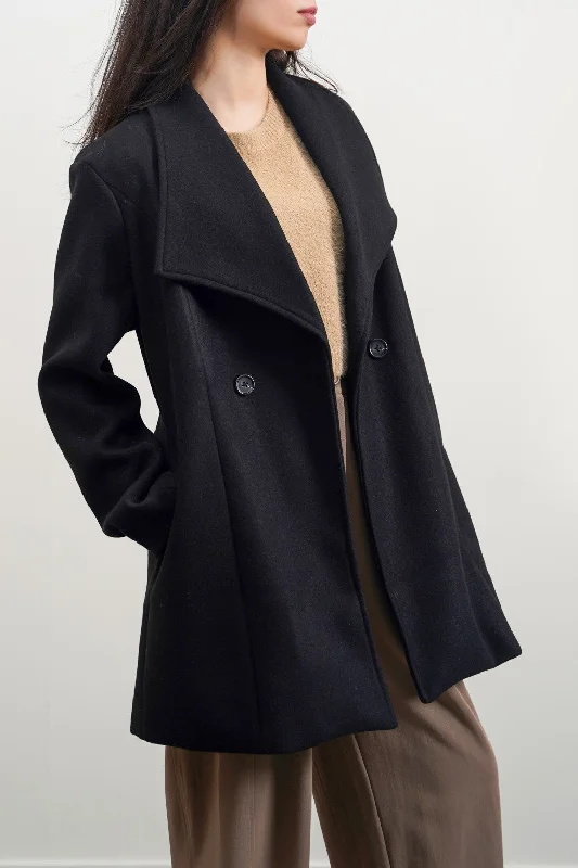 Holiday Jackets for Women-TAILORED MIDI COAT