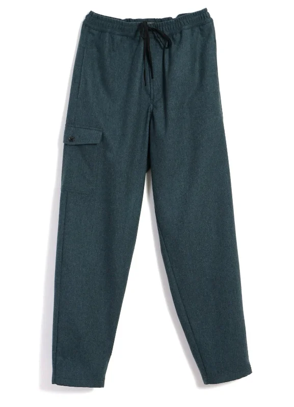 Boho Pants for Men-JIMMY | Casual Cargo Drawstring Pants | Moss Green