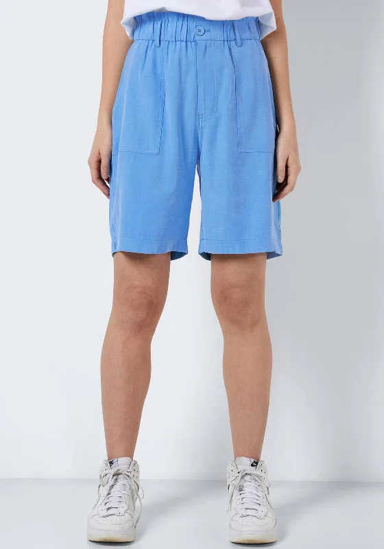 Easter Shorts for Men-Noisy May Louie High Waist Shorts, Azure Blue