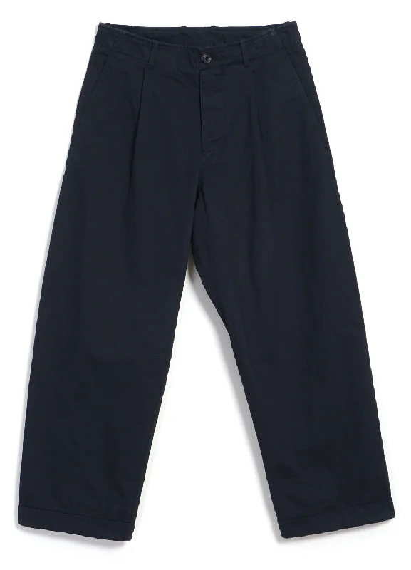 Camping Pants for Men-BOBBY 27-56-3 | Wide Pleated Everyday Trousers | Navy