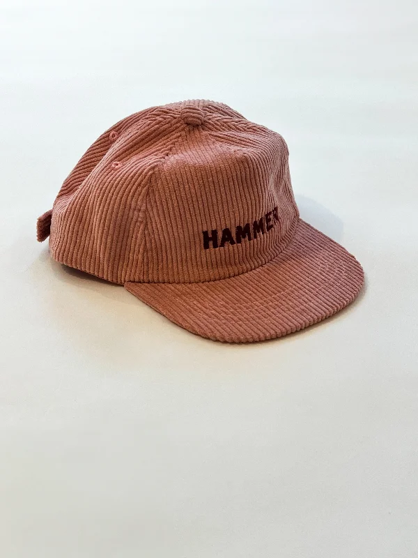 Wide Brim Hat for Women-Kids Corduroy Slate Pink Hammer Hat