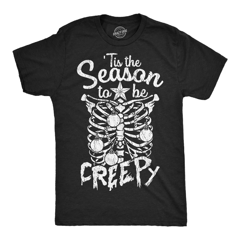 Winter T-Shirt for Women-Tis The Season To Be Creepy Men's T Shirt