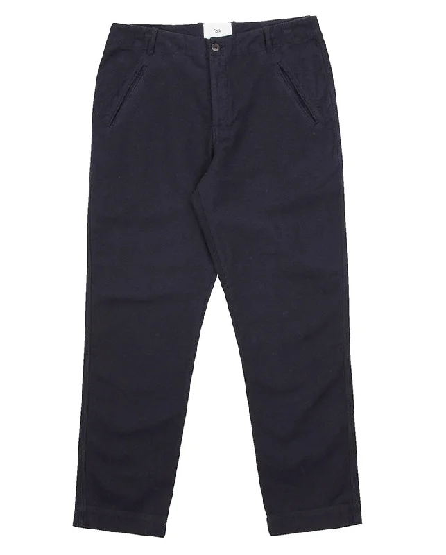 Muted Color Pants for Women-Assembly Pants NAVY