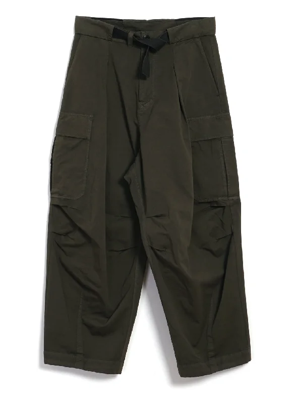 Athletic Pants for Men-BENNY | Super Wide Ballon Trousers | Olive Drill