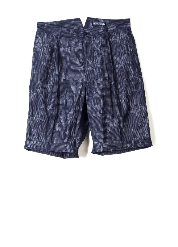 Skinny Pants for Men-GILBERT | Wide Cut Shorts | Botanic Indigo