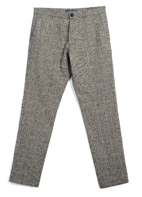 Wide Leg Pants for Men-FRED | Regular Fit Trousers | Check 2