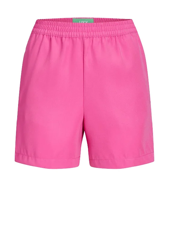 Easter Shorts for Women-JJXX Poppy High Waist Shorts, Carmine Rose