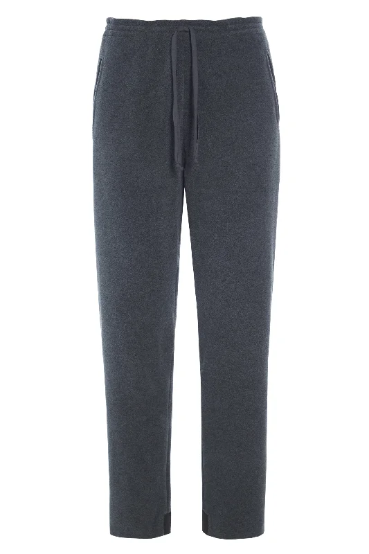 Suede Pants for Men-JOGGING PANTS WOMEN - 2120 - GREY