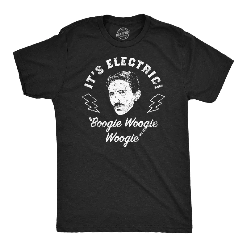 Baseball T-Shirt for Men-Its Electric Boogie Woogie Woogie Men's T Shirt