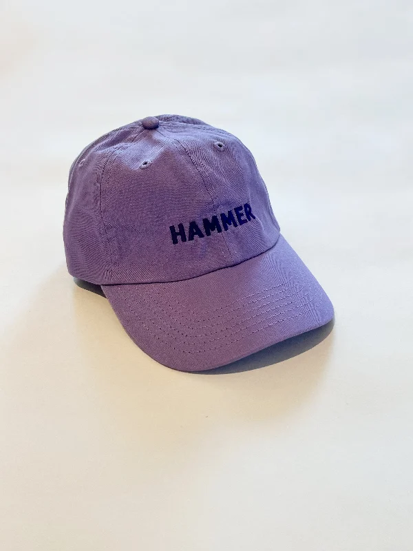 Flat Brim Hat for Women-Hammer Hat Lavender with Purple