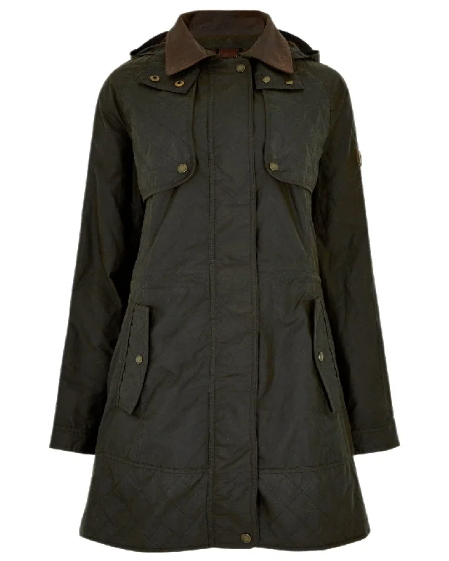 Military Jackets for Men-Dubarry Womens Radford Wax Jacket