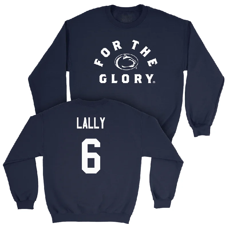 Long Sleeve Astrology Shirts-Navy Women's Volleyball For The Glory Crew  - Kate Lally