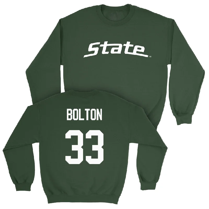 Long Sleeve Doctor Shirts-Green Women's Volleyball State Crew  - Mya Bolton