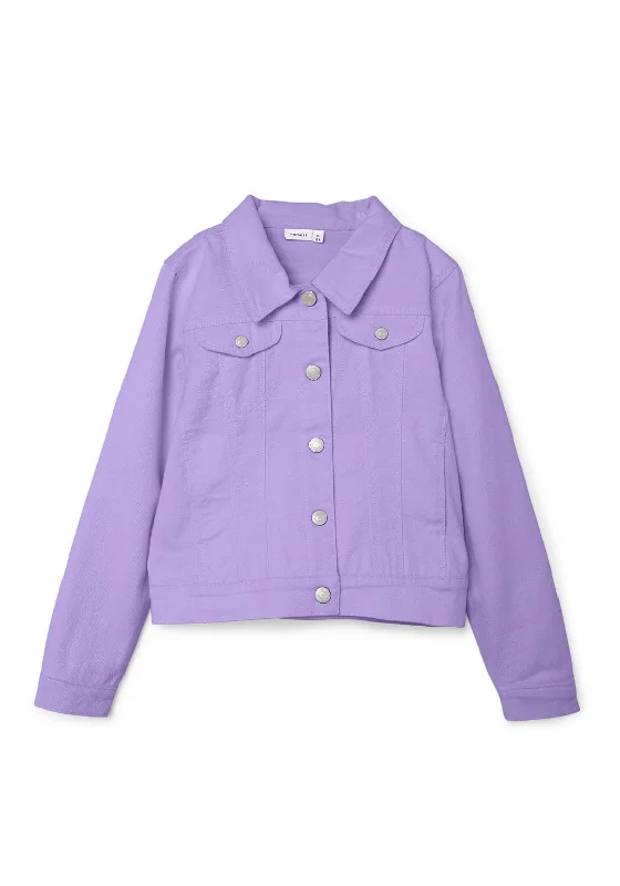 Event Jackets for Women-Name It Kid Girl Freja Twill Jacket, Sand Verbena