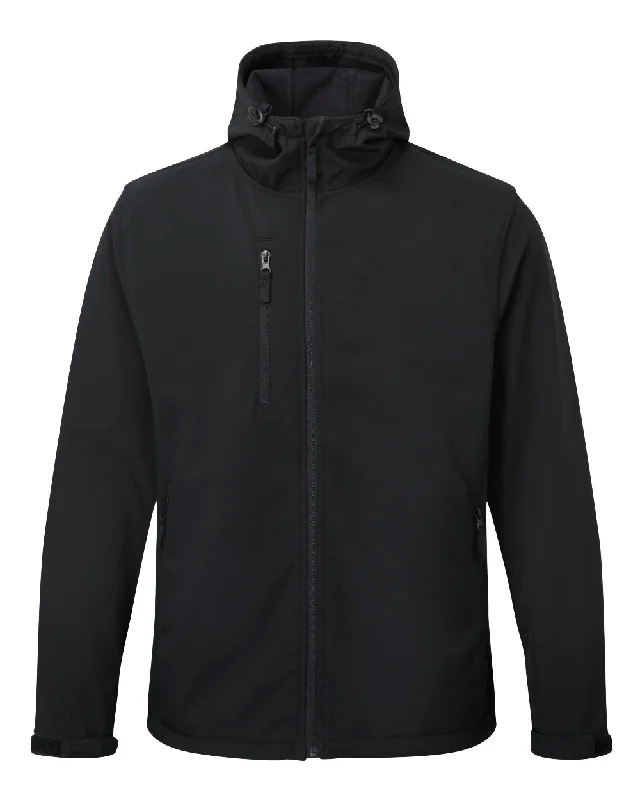 Windproof Jackets for Men-Fort Holkham Hooded Softshell Jacket