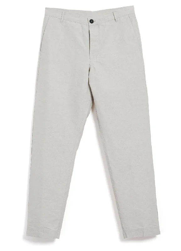 Office Pants for Women-KEN | Wide Cut Trousers | Natural Flax