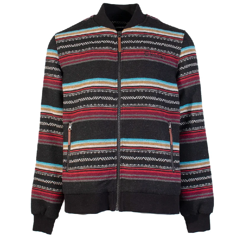 Army Jackets for Men-Hooey Bomber Jacket Serape/Black