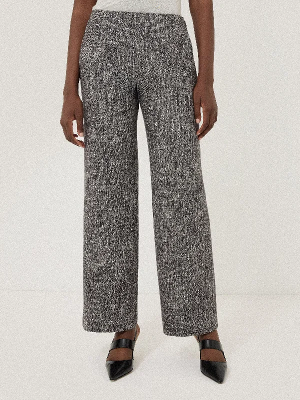 Hiking Pants for Women-Blake Boucle Trouser | Grey