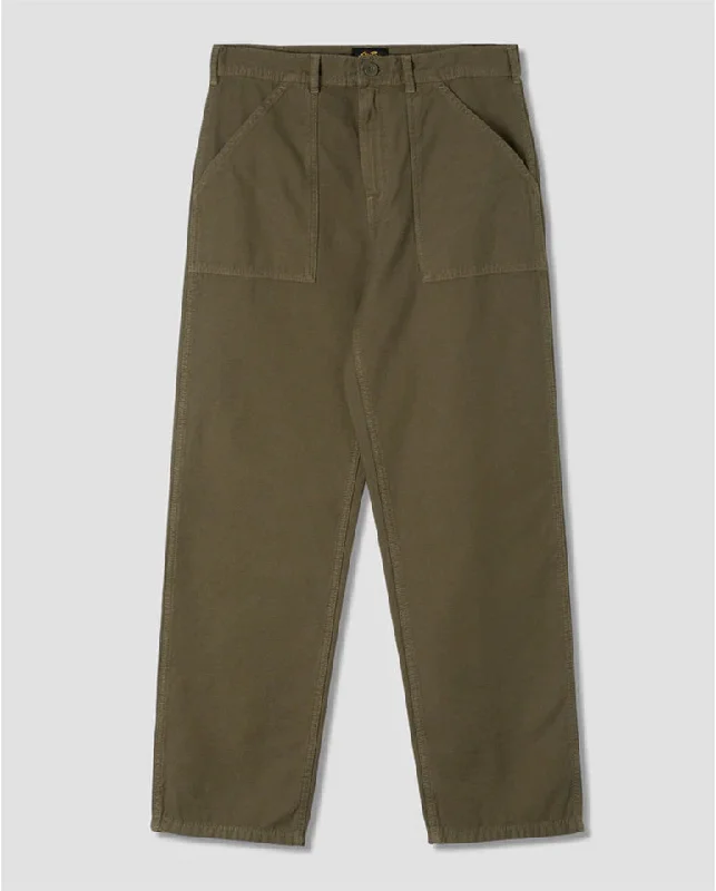 Neon Pants for Men-Fat Pant Olive Sateen