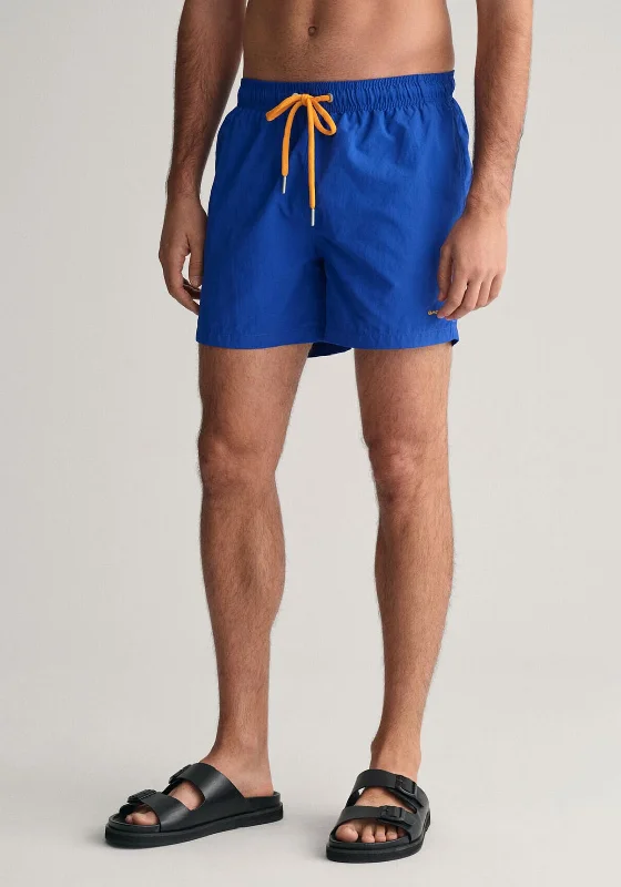 Thanksgiving Shorts for Men-Gant Swim Shorts, Bold Blue