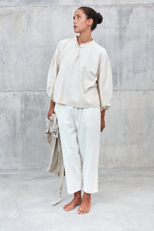 Vintage Pants for Men-CINTA [flow] - 100% hachiko linen trousers