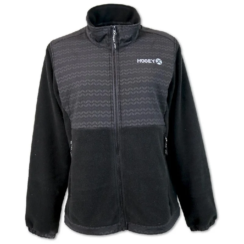 Tactical Jackets for Women-Fleece Jacket - Black/Aztec