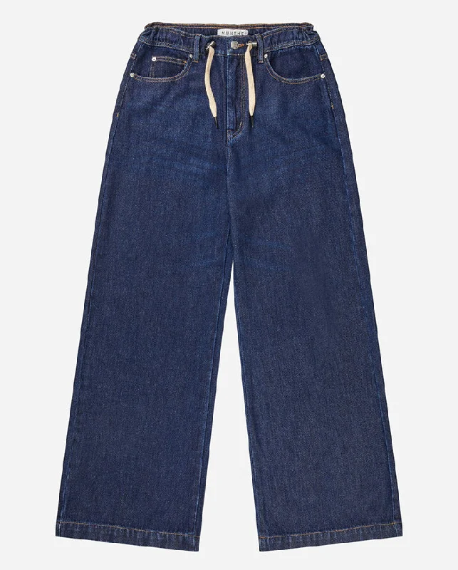 Theater Pants for Men-Obey Drawstring Jean INDIGO