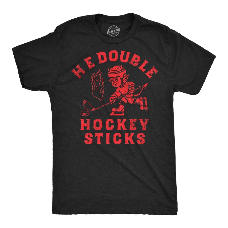 Matching T-Shirt for Men-H E Double Hockey Sticks Men's T Shirt