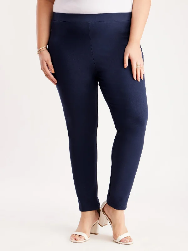 Summer Pants for Women-LivIn X Leggings - Navy Blue