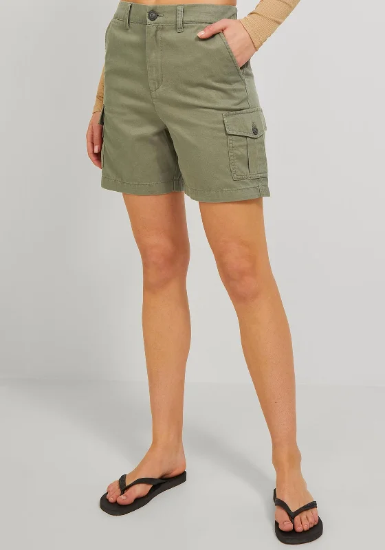 Summer Shorts for Women-JJXX Holly Cargo Shorts, Four Leaf Clover