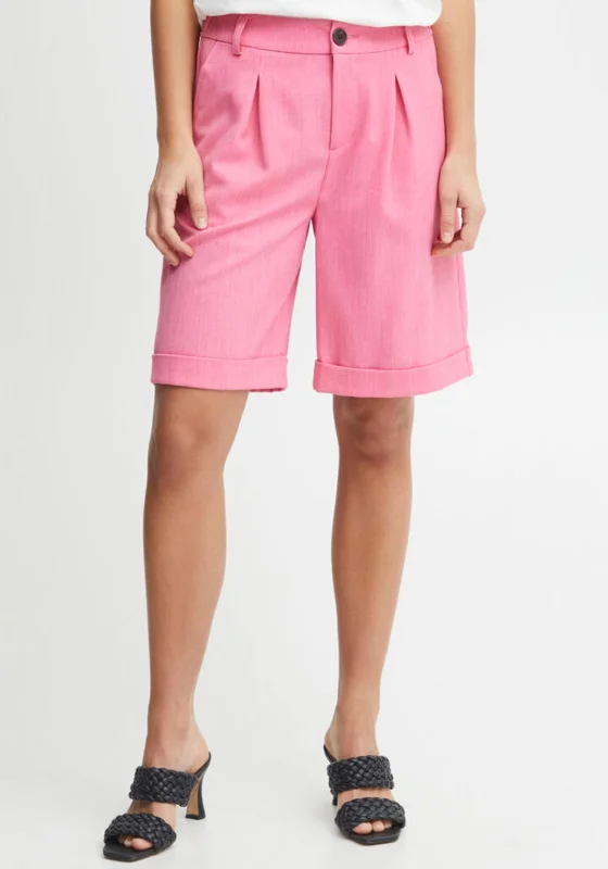 Party Shorts for Men-Fransa Milena Casual Shorts, Pink