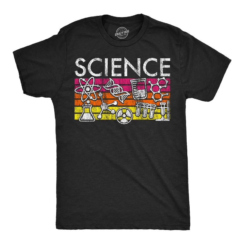 Cartoon T-Shirt for Women-Science Stripes Men's T Shirt