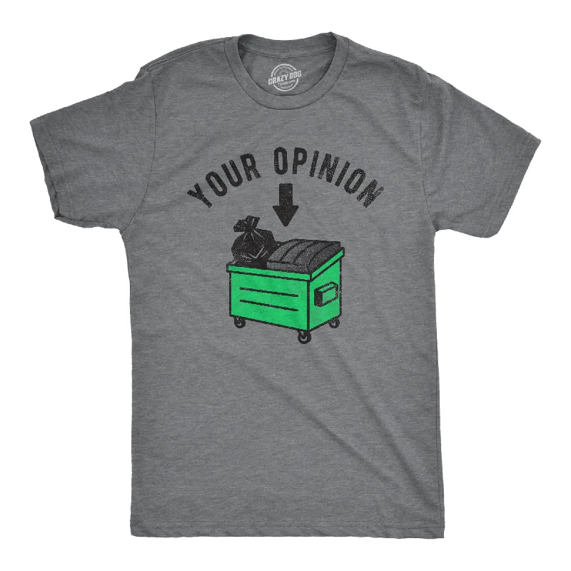 Plain T-Shirt for Women-Your Opinion Dumpster Men's T Shirt