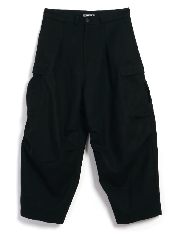 Corduroy Pants for Men-BENNY | Super Wide Balloon Trousers | Black