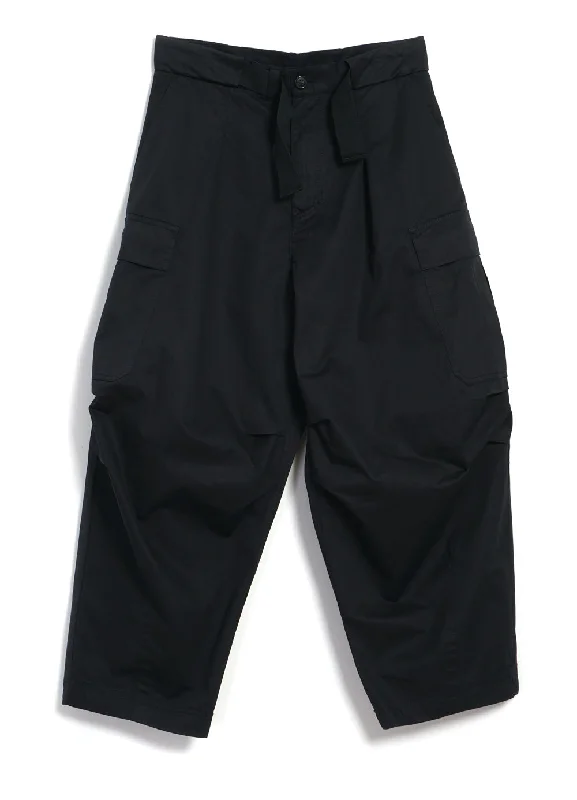 Running Pants for Men-BENNY | Super Wide Ballon Trousers | Black Drill