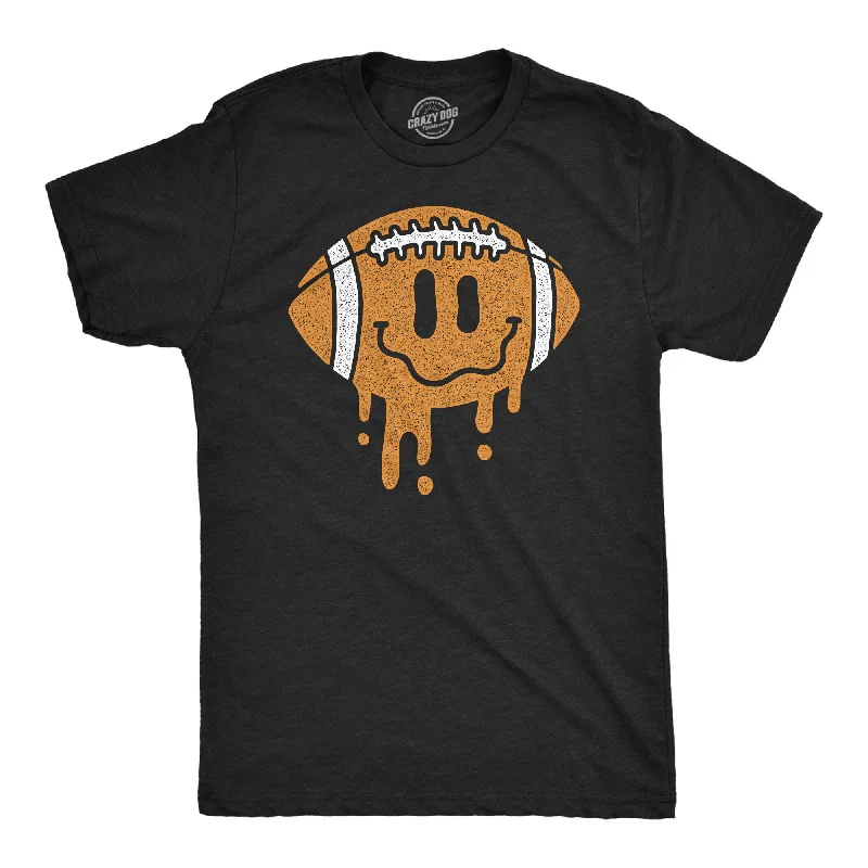 Sleeveless T-Shirt for Men-Dripping Football Smile Men's T Shirt