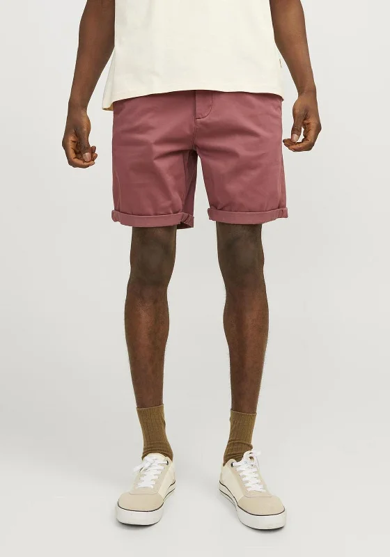 Board Shorts for Men-Jack & Jones Bowie Chino Shorts, Roan Rouge