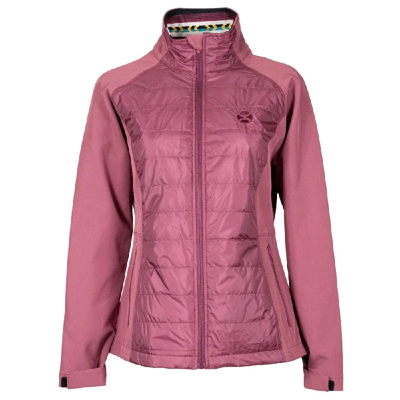 Varsity Jackets for Women-"Ladies Softshell Jacket" Rose Full Zip