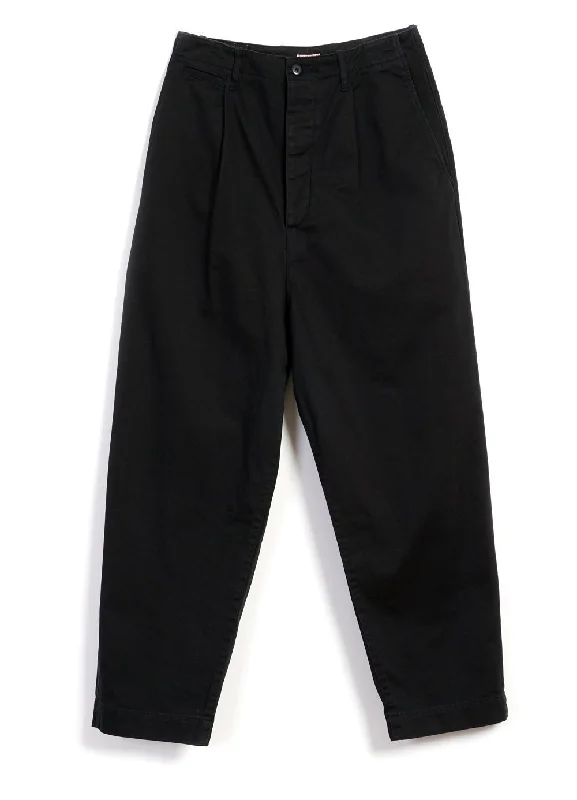 Theater Pants for Men-NIME PANTS | High Waisted Chino Trousers | Black