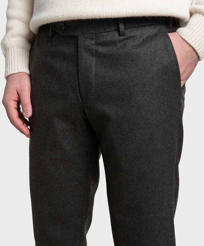 Elegant Pants for Men-Flannel Trousers