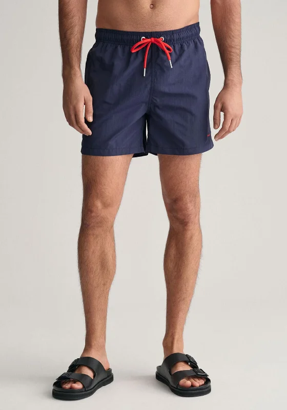 Holiday Shorts for Women-Gant Swim Shorts, Marine