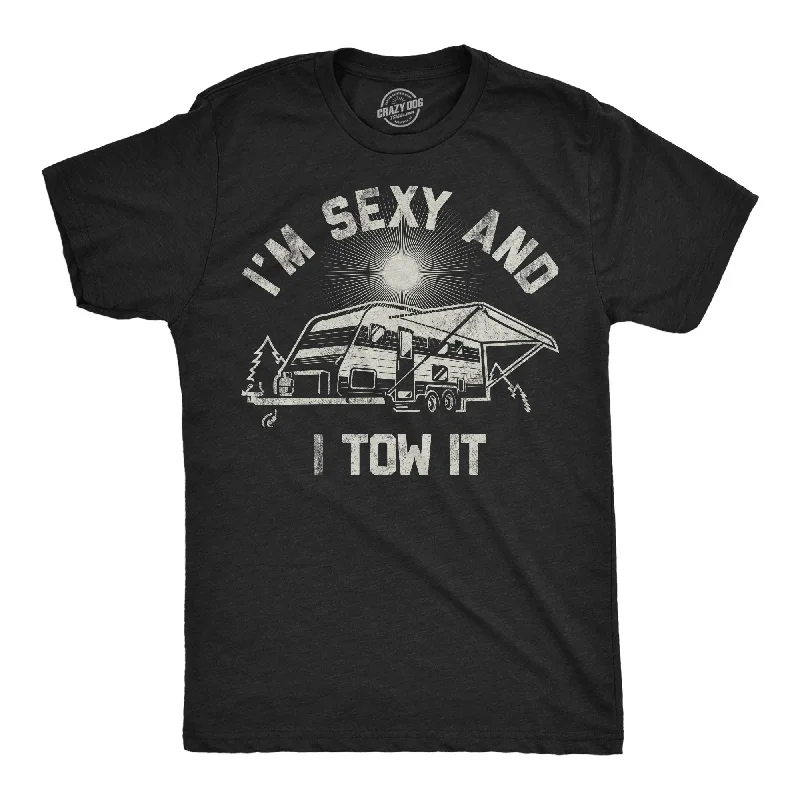 Band Merch T-Shirt for Men-Im Sexy And I Tow It Men's T Shirt