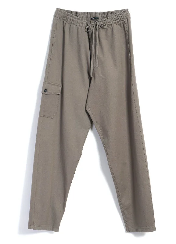 Elegant Pants for Women-JIMMY | Casual Cargo Drawstring Pants | Light Grey